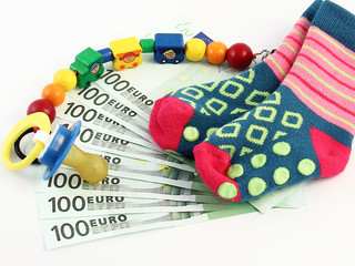Kindergeld, Schnuller, Socken