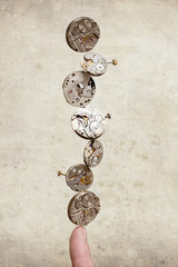 Old rusty gears