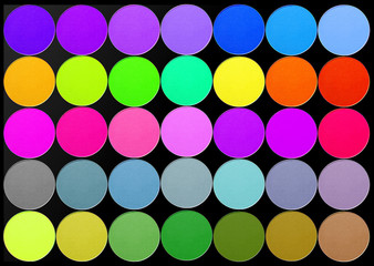 Professional multicolor eyeshadow palette for makeup