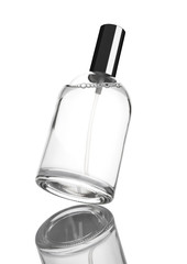 Full jar of perfume with reflection
