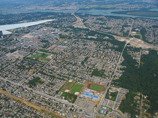 Anflug auf Vancouver