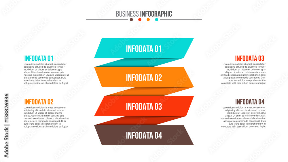 Poster business data visualization.