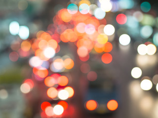 Abstract  from car light on the road.blur