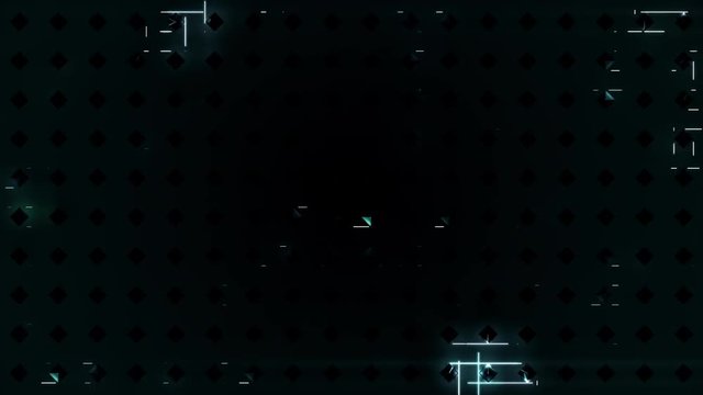 Disco background, blinking lights.  Glitchy VJ loop with flashing lights and glowing shapes.