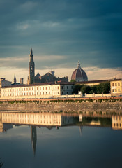 Fototapeta premium Waterfront Florence Italy 