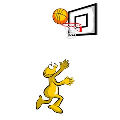 Basketball player cartoon