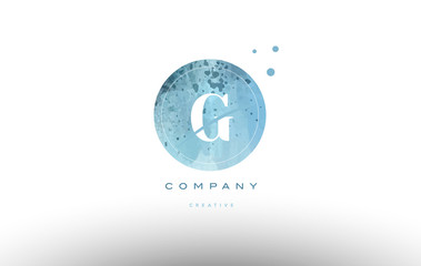 g  watercolor grunge vintage alphabet letter logo