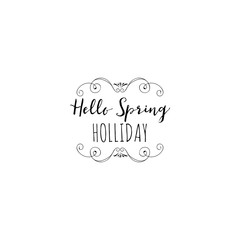 Badge set for small businesses - Spring. The pattern printing plate handmade works written by hand font. It can be used in a corporate style, prints, for your design
