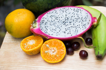 group of thai fruits