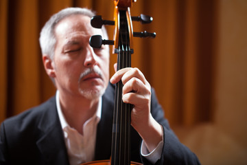 Man playing a viola