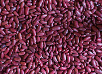 Close up red kidney beans texture