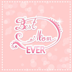 Happy mothers day design elements