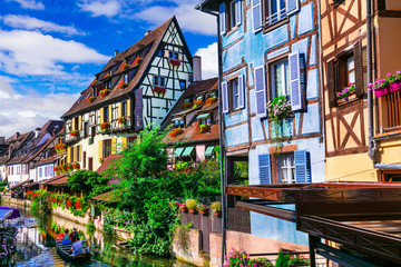 Most beautiful colorful towns - Colmar in Alsace, France
