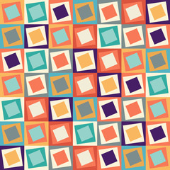 Abstract decorative pixelated colorful texture. Seamless pattern. vector.