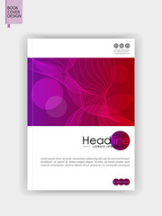 Fototapeta premium Book cover design in A4. Vector.