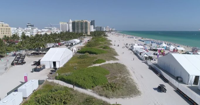 Aerial Footage Of The South Beach Wine And Food Fest Miami