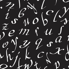Seamless pattern with letters.