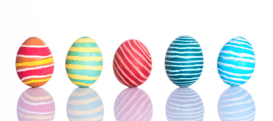 Colorful easter eggs