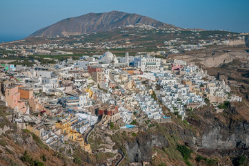 Obraz premium Fira town at Santorini island, Greece.