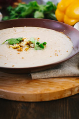 Chestnut cream soup