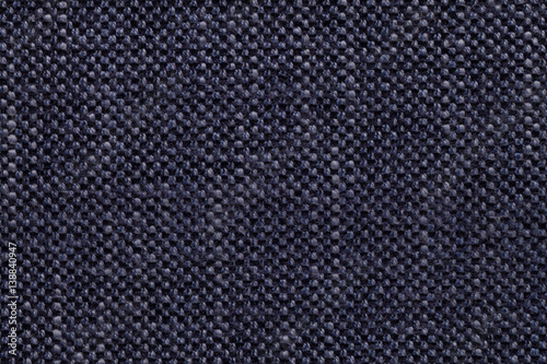 &ldquo;Denim textile background with checkered pattern, closeup. Structure of