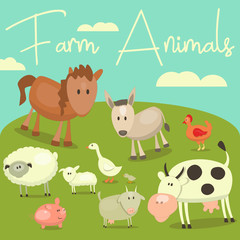 Obraz premium Farm Animals