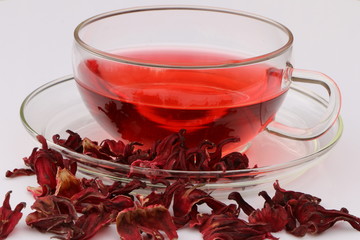 A Cup of Tea, Malvenblütentee, Tee aus getrockneten Hibiskusblüten