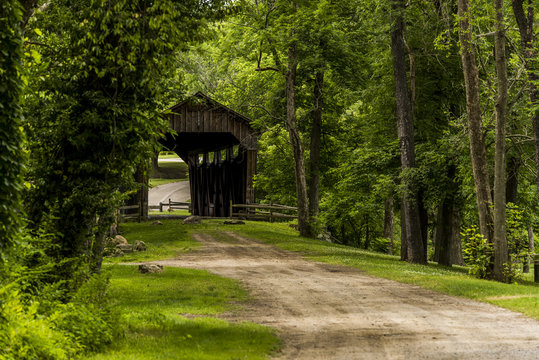 Historic Covered Bridge In The Summer - Pennsylvania