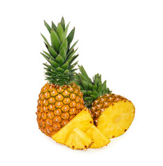Fototapeta na wymiar Pineapple isolated on white background