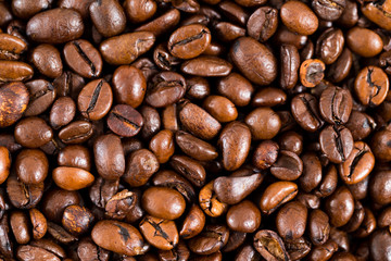Coffee bean texture