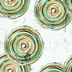 seamless brushed cirlcles background,vector