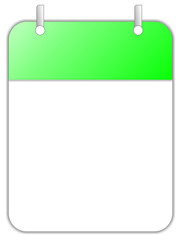 Kalenderblatt, blanko