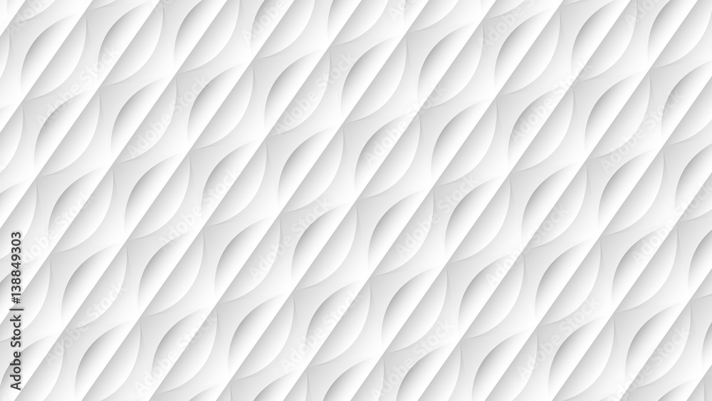 Wall mural White geometric texture as a background