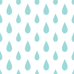 Rain drops seamless pattern