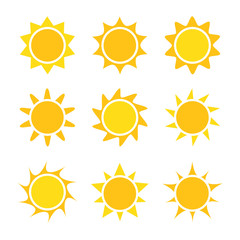 Sun icons collection