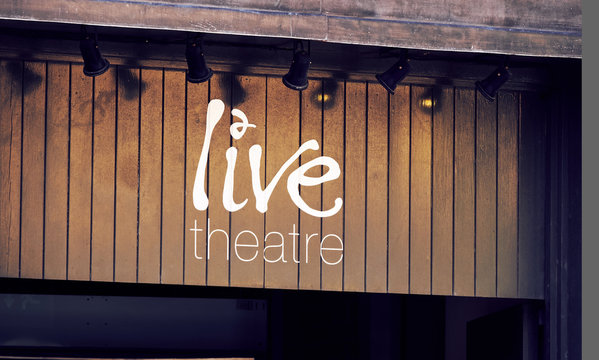 Live Theatre Sign on Newcastle's Quayside