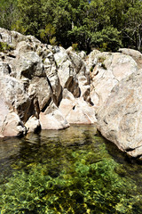 rivière entre les rochers