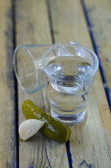 vodka and cucumber