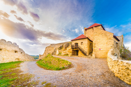 Medieval Fortress Rupea, Brasov landmark, Transylvania, Romania