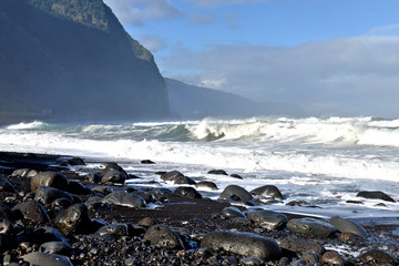 plage de rochers à Madère