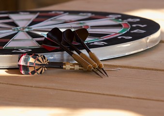 dartboard and darts