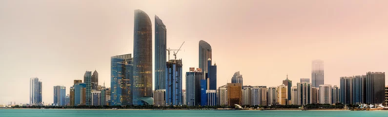 Gordijnen Skyline van Abu Dhabi © boule1301