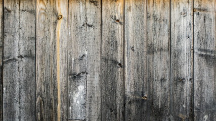 The fence of the old wooden boards