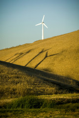Obraz premium Windmill - Wind Turbine on Hill