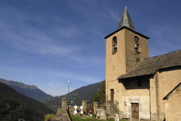Church of Sant Peir, Betlan, Aran Valley, Lleida province, Catalonia, Spain