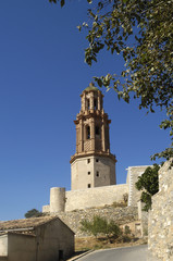 Fototapeta na wymiar Fortin de la Torre Mudejar de la Alcudia, Jerica, Castellon, Spain