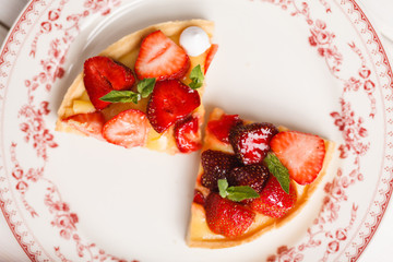 fresh strawberry tart