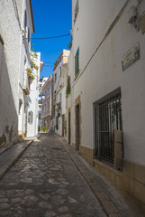 Fototapeta na wymiar Carrer de Sant Joan - Sitges