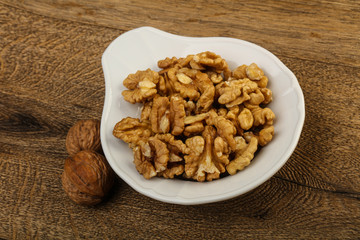 Opened walnuts