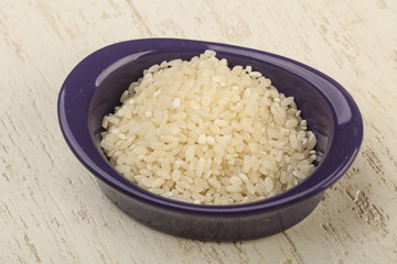 Raw rice heap